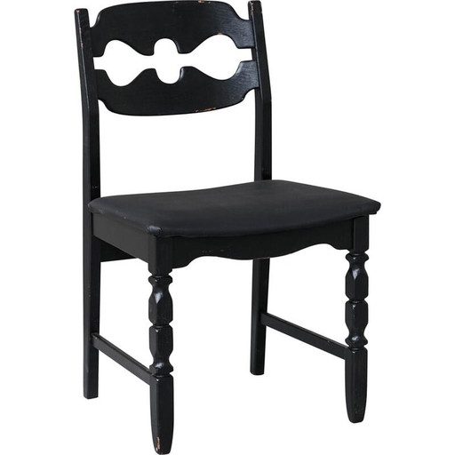 Set van 6 vintage "Razor" eikenhouten Deense eetkamerstoelen van Henning Kjaernulf