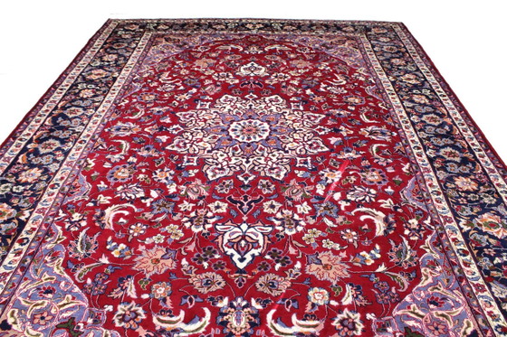 Image 1 of Origineel handgeknoopt Perzisch tapijt Isfahan Fijn 420 X 296 Cm Topconditie