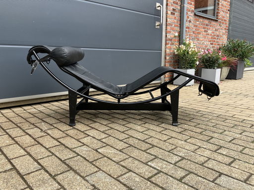 Low numbered Cassina Lc4 Le Corbusier Black on Black