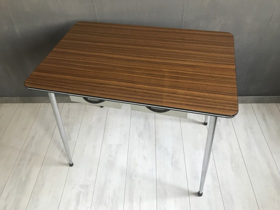 Image 1 of Vintage Formica Bureau 