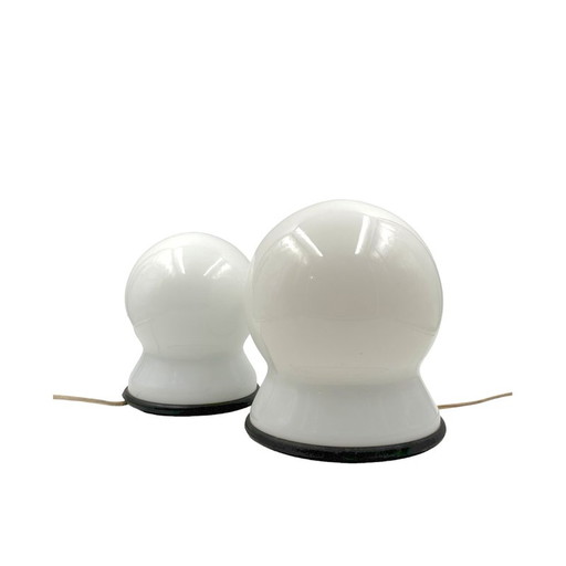 Paar vintage Scafandro tafellampen van Sergio Asti voor Candle, Italië 1970