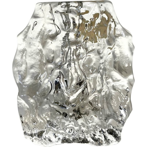 Vintage glazen vaas van Georgshütte, jaren 1950