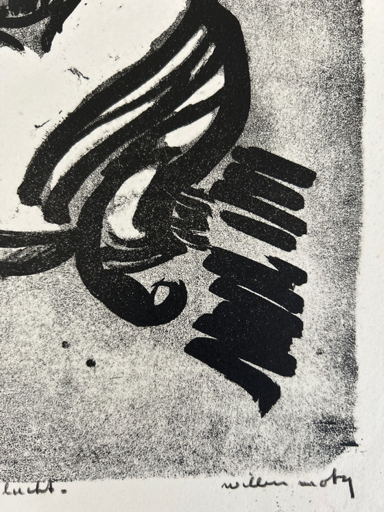 Image 1 of Lithografie Wim Motz - De vlucht