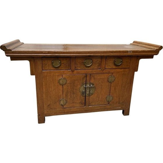 Image 1 of Vintage teakhouten console-hotel Noord-China