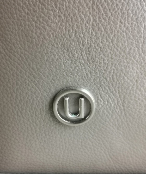 Image 1 of Natuzzi Leren Fauteuil Frank Platina Kleur