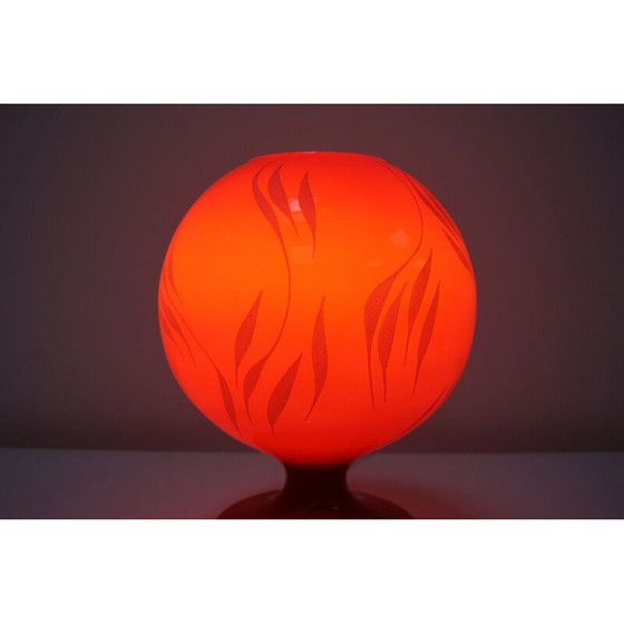 Image 1 of Vintage lamp en verre par Lighting glas Valasske Mezirici, Tchécoslovaquie 1970