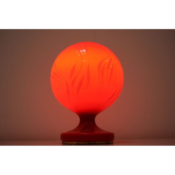 Image 1 of Vintage lamp en verre par Lighting glas Valasske Mezirici, Tchécoslovaquie 1970