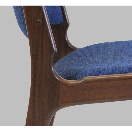 Image 1 of Set van 10 vintage teakhouten eetkamerstoelen van Erik Buch