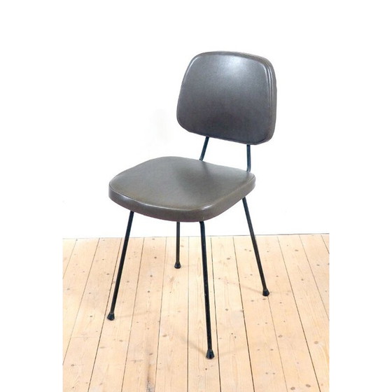 Image 1 of Set van 4 vintage kaki stoelen 1960