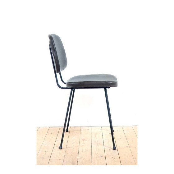 Image 1 of Set van 4 vintage kaki stoelen 1960