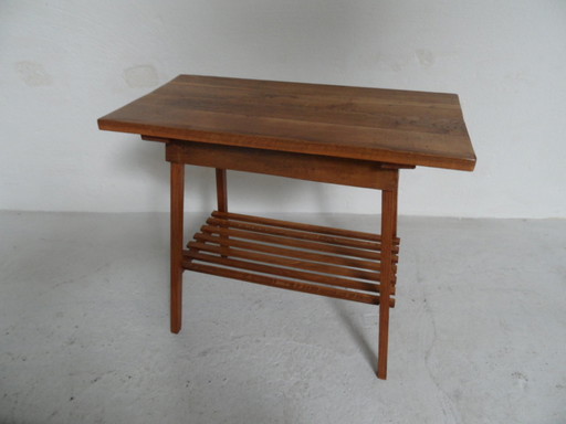 Vintage eiken bijzet tafel 