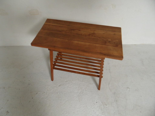 Vintage eiken bijzet tafel 