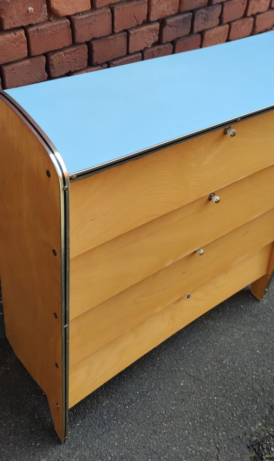 Image 1 of Dressoir schoenenkast Mid Century Design ladekast Credenza kast teak jaren 60 70 vintage retro jaren 60