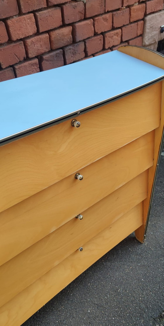 Image 1 of Dressoir schoenenkast Mid Century Design ladekast Credenza kast teak jaren 60 70 vintage retro jaren 60