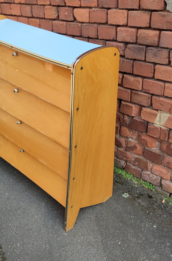 Image 1 of Dressoir schoenenkast Mid Century Design ladekast Credenza kast teak jaren 60 70 vintage retro jaren 60