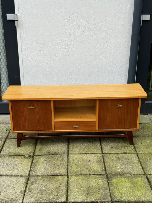 Vintage tweekleurig laag bord