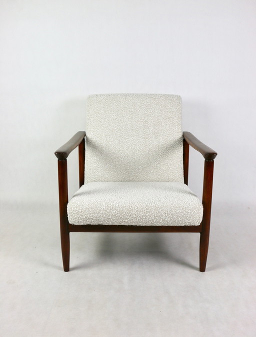 Witte Ivoor Boucle Gfm-142 Fauteuil Toegeschreven aan Edmund Homa, 1970S - Set van 2 Fauteuils