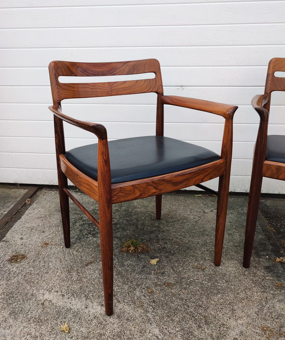 Image 1 of 2 vintage eetkamerstoelen - Deens Design, Bramin H.W. Klein, jaren '60