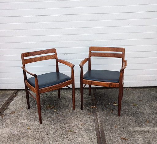 2 vintage eetkamerstoelen - Deens Design, Bramin H.W. Klein, jaren '60