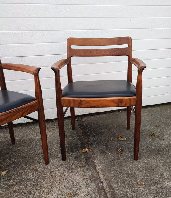 Image 1 of 2 vintage eetkamerstoelen - Deens Design, Bramin H.W. Klein, jaren '60