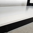 Vintage space age salontafel met rookglas