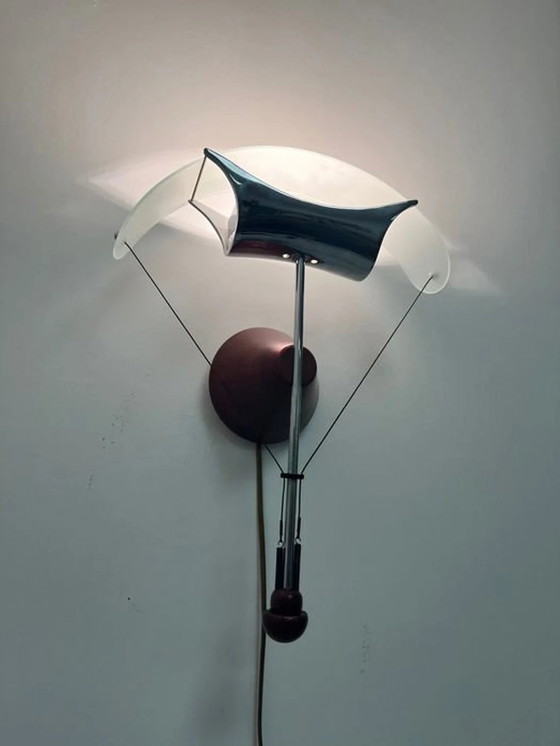 Image 1 of Wandlamp, Sconce, Mid Century Modern, Art Deco, Post Modern, Ernesto Gismondi, Artemide, Luxe Verlichting, Uniek