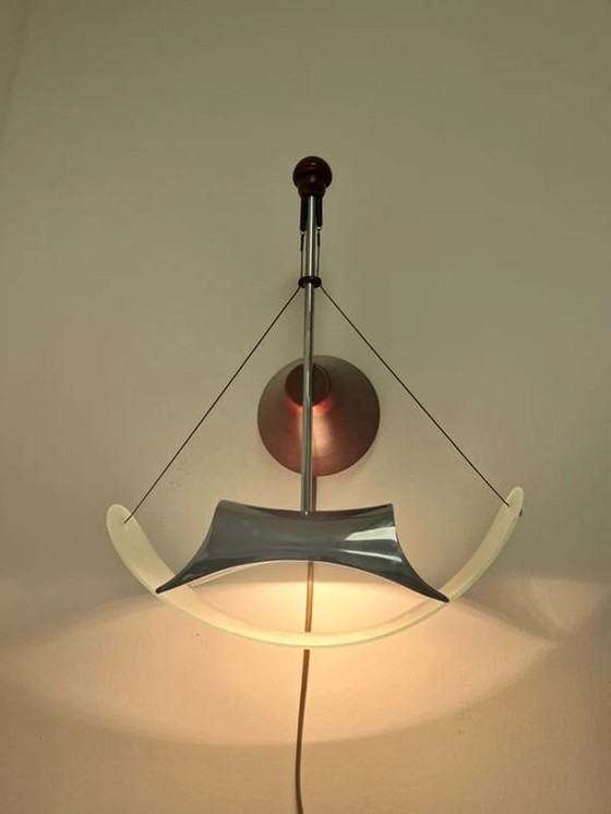 Image 1 of Wandlamp, Sconce, Mid Century Modern, Art Deco, Post Modern, Ernesto Gismondi, Artemide, Luxe Verlichting, Uniek