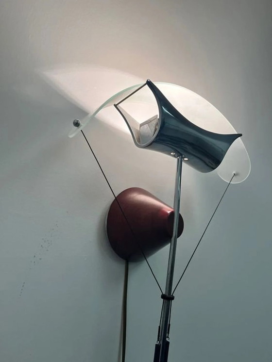 Image 1 of Wandlamp, Sconce, Mid Century Modern, Art Deco, Post Modern, Ernesto Gismondi, Artemide, Luxe Verlichting, Uniek