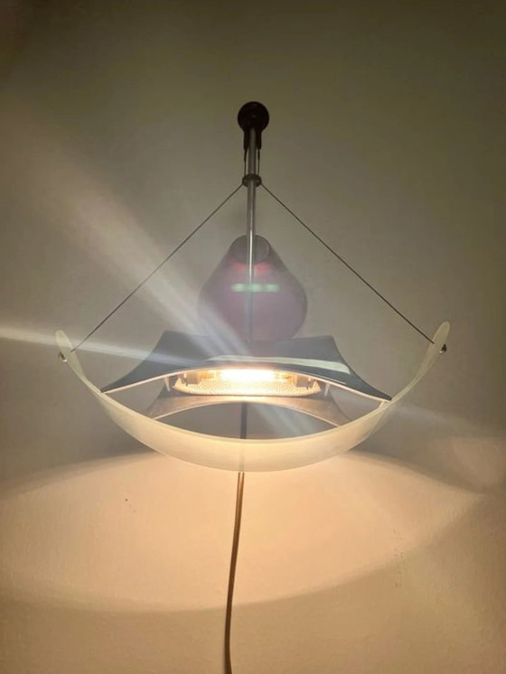 Image 1 of Wandlamp, Sconce, Mid Century Modern, Art Deco, Post Modern, Ernesto Gismondi, Artemide, Luxe Verlichting, Uniek