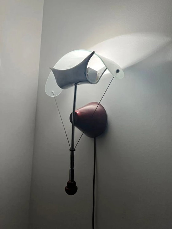 Image 1 of Wandlamp, Sconce, Mid Century Modern, Art Deco, Post Modern, Ernesto Gismondi, Artemide, Luxe Verlichting, Uniek