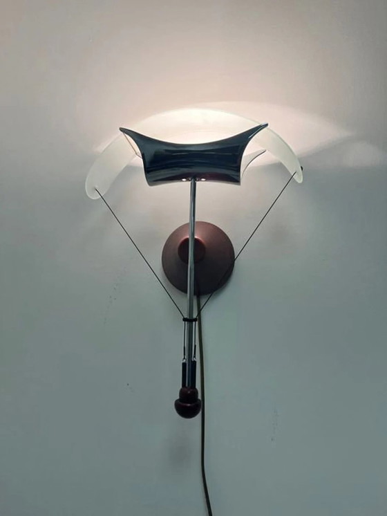 Image 1 of Wandlamp, Sconce, Mid Century Modern, Art Deco, Post Modern, Ernesto Gismondi, Artemide, Luxe Verlichting, Uniek