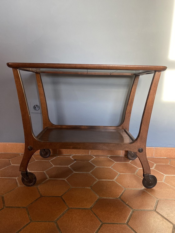 Image 1 of Butlertray Trolley Serveerwagen Jaren 30