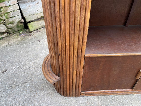 Image 1 of 1970 Vintage rotan en rieten bar