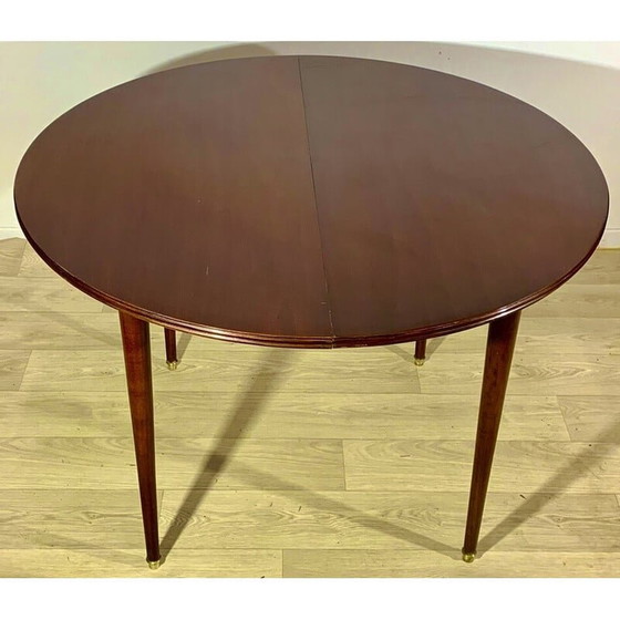 Image 1 of Vintage mahoniehouten ronde tafel