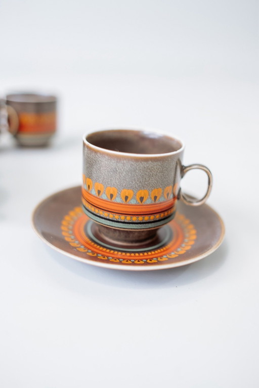 Vintage Jaren 70 Koffie/Thee Servies