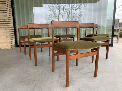 6 Teakhouten stoelen van John Herbert voor A. Younger