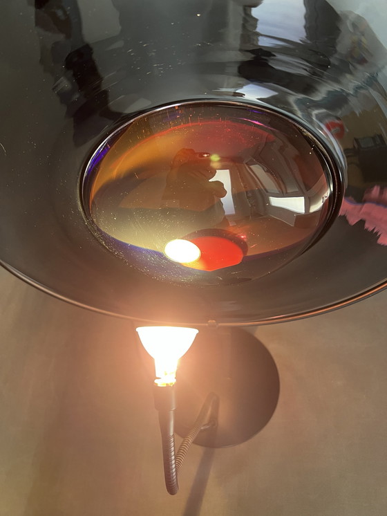 Image 1 of Murano Sunset Lamp, Schijf gemaakt en gesigneerd door Elio Raffaeli en Robert Cammozzo