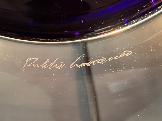 Image 1 of Murano Sunset Lamp, Schijf gemaakt en gesigneerd door Elio Raffaeli en Robert Cammozzo