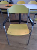 6x Gijs van der Sluis vintage stoel