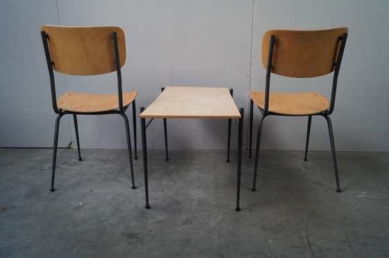 Image 1 of Vintage set 2x stoel + tafel