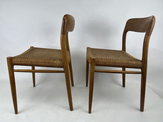 Image 1 of 6x Niels Otto Moller Stoelen