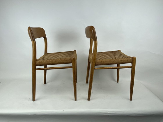 Image 1 of 6x Niels Otto Moller Stoelen