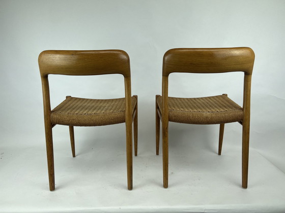 Image 1 of 6x Niels Otto Moller Stoelen