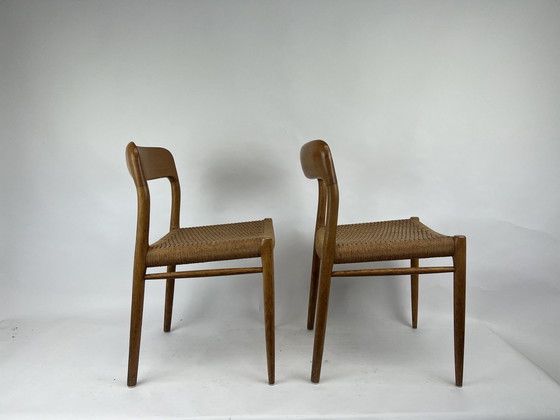 Image 1 of 6x Niels Otto Moller Stoelen