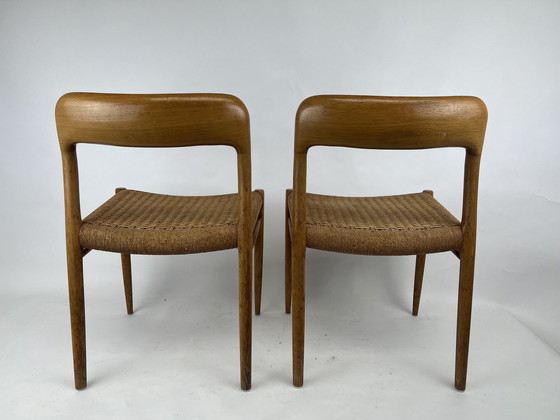 Image 1 of 6x Niels Otto Moller Stoelen