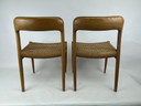 6x Niels Otto Moller Stoelen