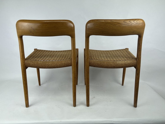 Image 1 of 6x Niels Otto Moller Stoelen