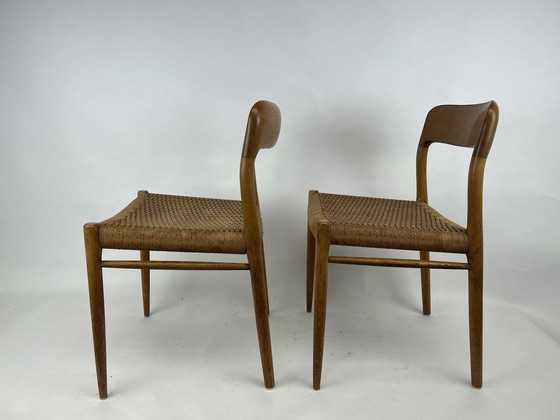 Image 1 of 6x Niels Otto Moller Stoelen