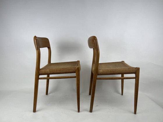 Image 1 of 6x Niels Otto Moller Stoelen