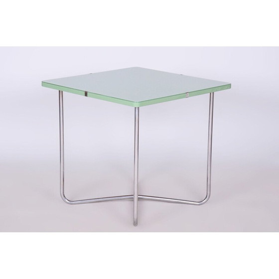 Image 1 of Bauhaus vintage tafel in chroomstaal voor Hynek Gottwald, Tsjecho-Slowakije 1930